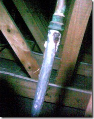 Rusted supply pipe