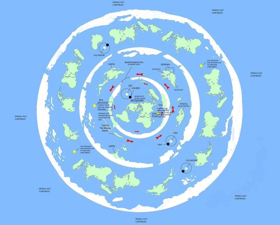 Amazingly Detailed Flat Earth Map PRESIDENT DONALD TRUMP