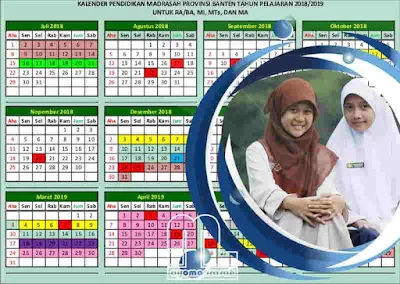 Kalender Pendidikan Madrasah Tahun Pelajaran  Kalender Pendidikan Madrasah Banten 2018/2019 