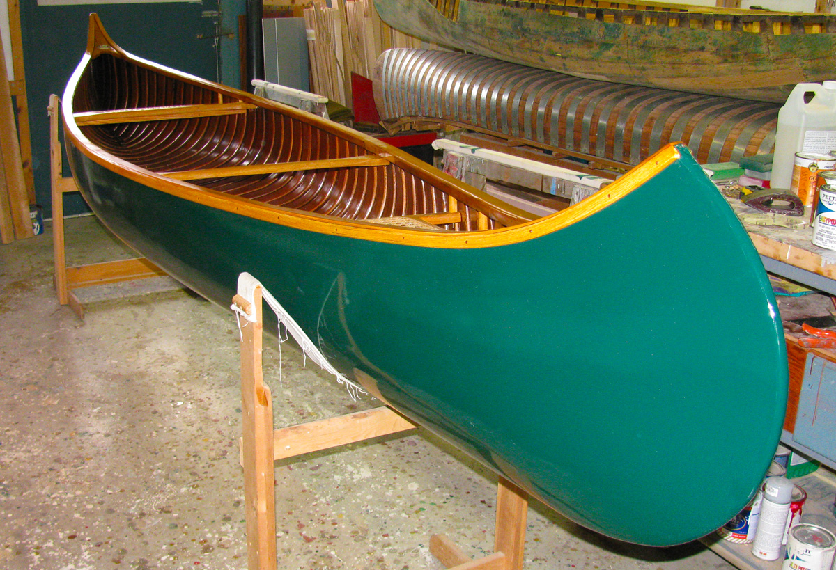 wooden canoes and more: rib removal on the 14