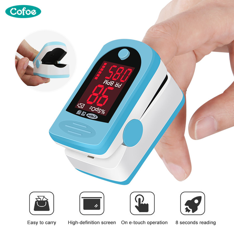 Finger beat oximeter Computerized Oxygen Meter Clasp Type SPO2 PR sensor OLED show Fingertip Heartbeat Oximeters