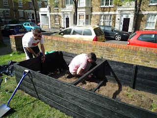 Recycled Plastic Raised Beds in Ainsley Gardens, London