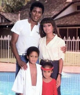 Hazel Gordy and her ex-husband Jermaine Jackson with their kids
