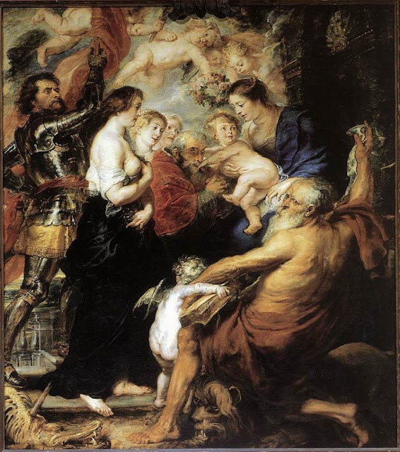 our lady with the saints , Peter Paul Rubens, Virgin Mary