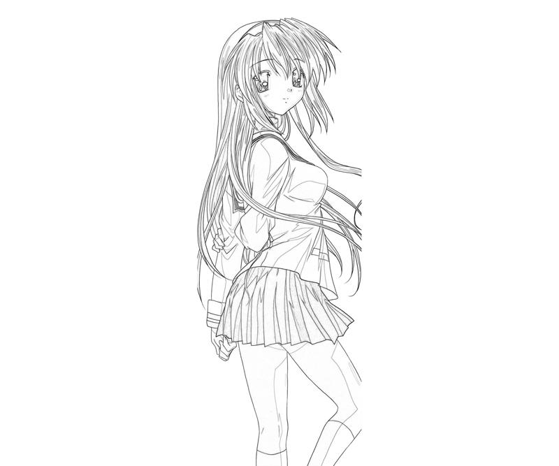 printable-clannad-tomoyo-sakagami-funny_coloring-pages