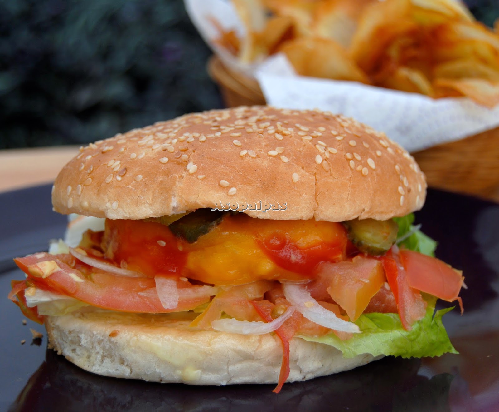 Hamburguesa al Estilo Americano. Receta | Asopaipas ...