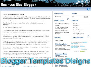 Theme Business Blue Blogger Templates XML Web 2.0