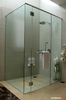 Jasa Pasang Kaca Tempered Frameless Shower Kamar Mandi 