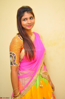 Lucky Sree in dasling Pink Saree and Orange Choli DSC 0355 1600x1063.JPG