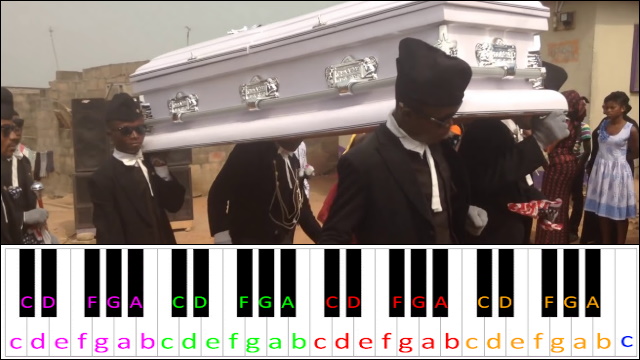Coffin Dance Meme Piano Letter Notes - coffin dance piano notes roblox