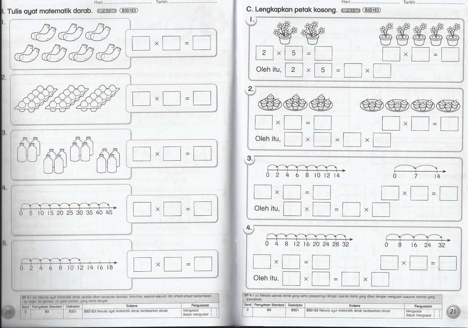 Dunia MATEMATIK & BAHASA CINA: Latihan Tahun 2 - Matematik 