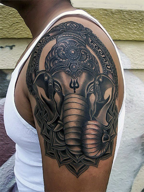 Tatuagem Ganesha: 60 ideias masculinas