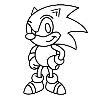 Prontinho! Finalizamos o desenho do Sonic