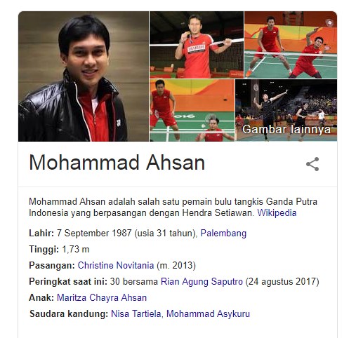 Fakta Menarik Mohammad Ahsan Atlet Bulu Tangkis Indonesia