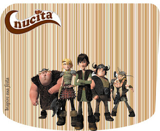 How to Train your Dragon Party, Free Printable Candy Bar Nucita Labels.