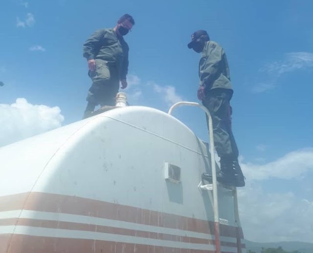 COMZODIMAINCEN efectúa inspección a la estación de servicio de combustible (gasolina) para pescadores artesanales del Estado Carabobo 