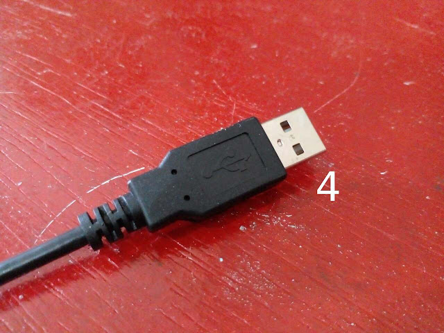 Carcaça externa do cabo USB