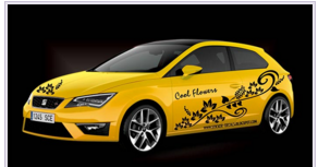 25+ Ide Terbaru Stiker Bunga Dan Mobil