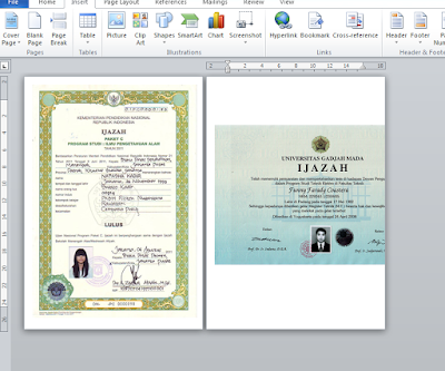 Cara Membuat Dua Jenis Kertas Portrait dan Landscape Dalam Satu Dokumen Word 2010