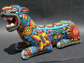 Huichol peyote visionary art