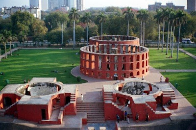 Jantar Mantar observatorio en Delhi, India