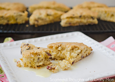  Cranberry orange scones