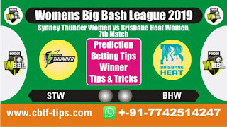 Who will win Today, WBBL T20 2019, 7th Match STW vs BHW