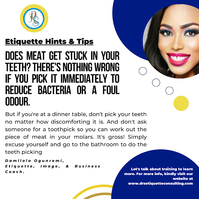 Etiquette Hints & Tips: Teeth Picking in the Public