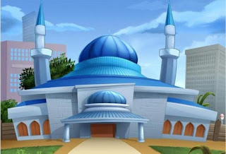 Gambar Kartun Masjid Cantik dan Lucu 201712