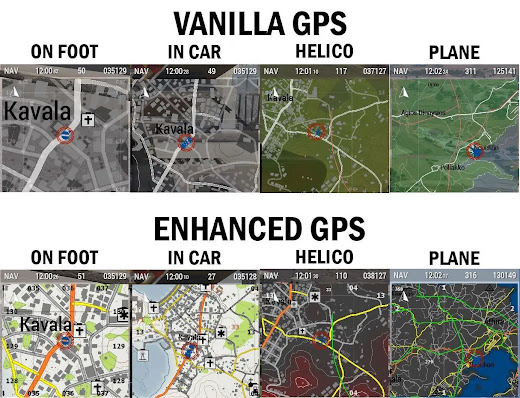 Arma3のGPS画面を見やすくしたEnhanced GPS MOD