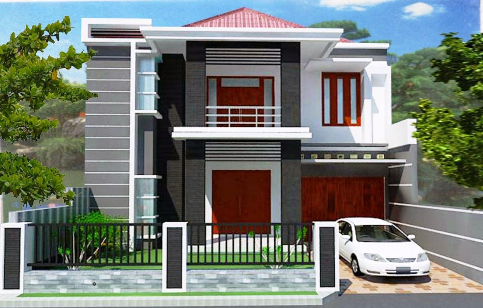 66 Desain Rumah Minimalis Modern 2 Lantai Hook Desain Rumah