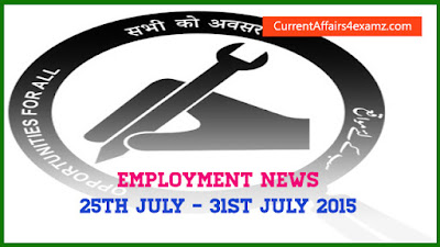 Employment News July 2015