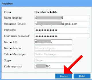 Cara Registrasi Operator Sekolah