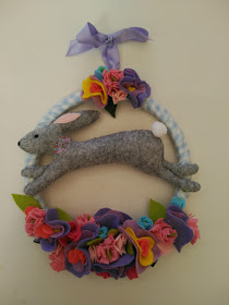 fieltro, felt, feutrine, garlande, guirnalda, wreath, primavera, spring, printemps