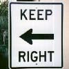 keep right