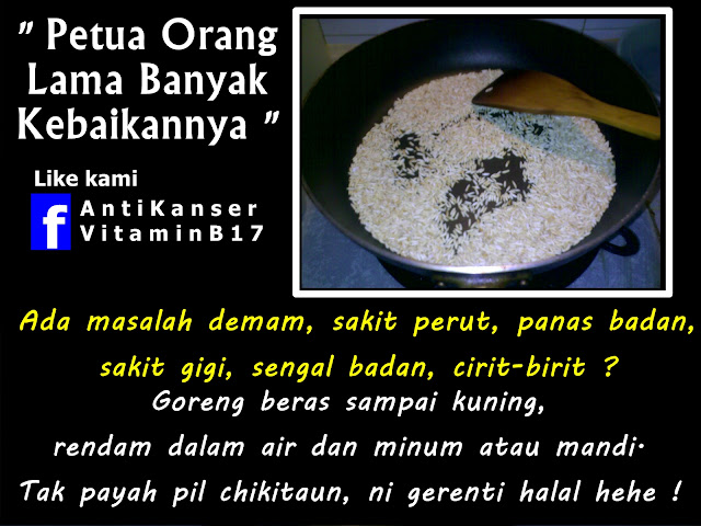 InfoKanserPayudara: Petua Cirit-BiritAir Rebusan Beras 