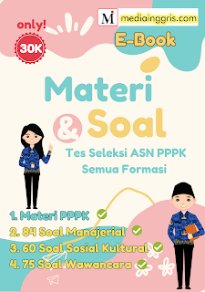 Dalam artikel ini Tersedia Materi dan Soal Tes ASN PPPK 2023 bidang manajerial, sosial kultural, dan wawancara semua formasi termasuk ASN PPPK Guru, ASN PPPK Perawat, ASN Jabatan Fungsional, dan ASN PPPK Teknis disertai kunci jawaban yang memiliki poin atau nilai tertinggi terbaru tahun 2023 yang merupakan hasil FR (Field Report) pada tahun-tahun sebelumnya dan kumpulan soal dari berbagai sumber terpercaya dan dari kanal-kanal youtube besar. Yang terdiri dari: