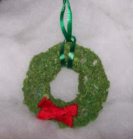 Shredded Wheat Wreath Ornament