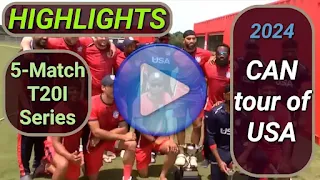Canada tour of USA 5-Match T20I Series 2024 Videos