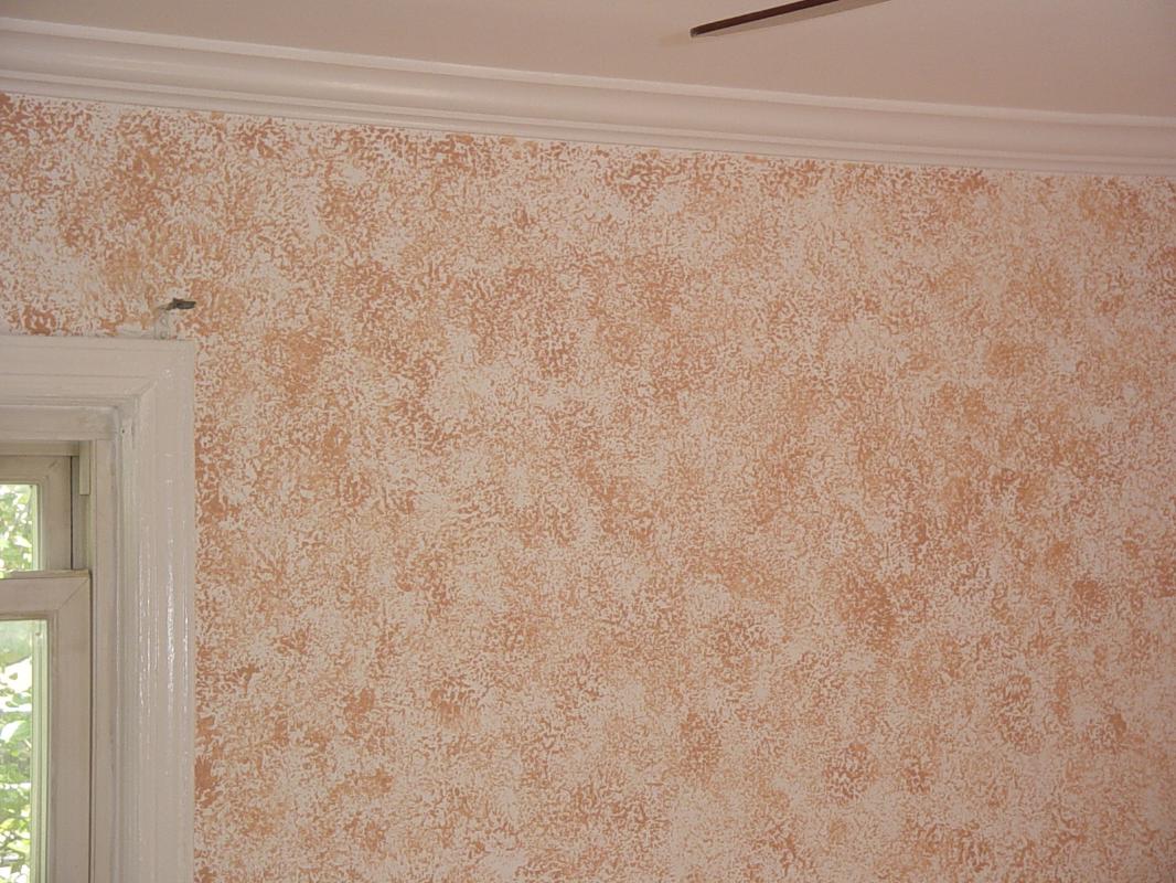  sponge painted (this was before we called it faux painting) the walls title=