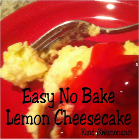 Make an easy no bake dessert this Thanksgiving with a yummy lemon cheesecake that takes only moments to put together and enjoy.