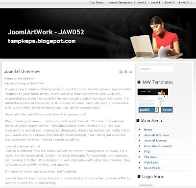 JAW 052 (Business Women) - шаблон для Joomla 1.5