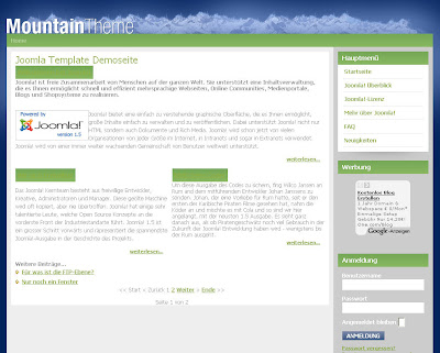 Mountain - шаблон для Joomla 1.5
