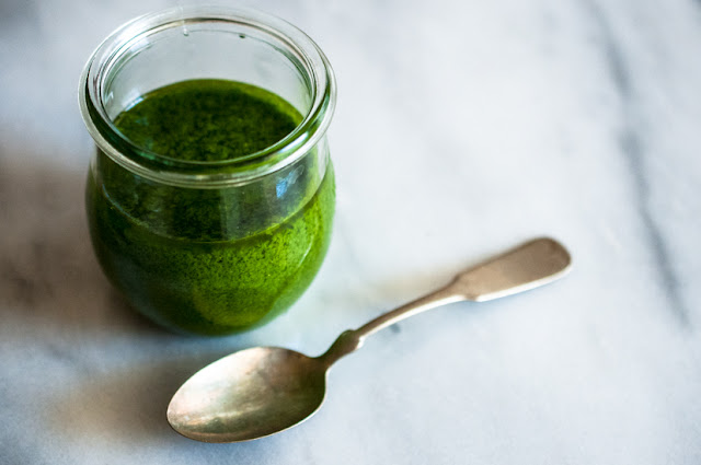 Arugula Pesto (Dairy-free, Nut-free, AIP, Paleo, Whole30, 21DSD, Vegan) 