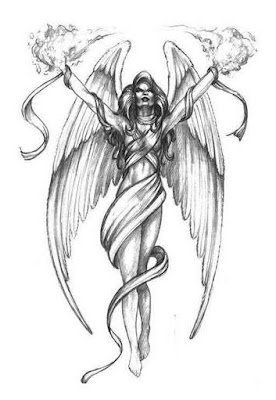 angel tattoo