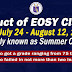 Conduct of EOSY Classes from July 24 - August 12, 2022 (formerly known as Summer Classes)