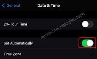 update ios 15 - set automatically time