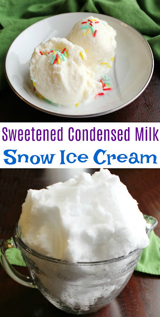 Cooking With Carlee: Sweetened Condensed Milk Snow Ice Cream