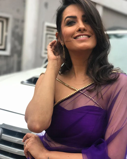 anita hassanandani saree hot indian tv actress