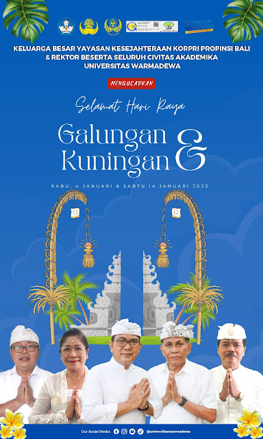  Keluarga Besar Yayasan Kesejahteraan Korpri Propinsi Bali Ucapkan Selamat Hari Raya Galungan dan Kuningan